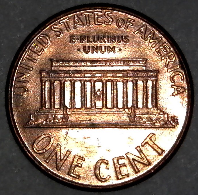 2005-P-Lincoln-Memorial-Cent-With-Nice-Column-Bar-DDR-Left-Side
